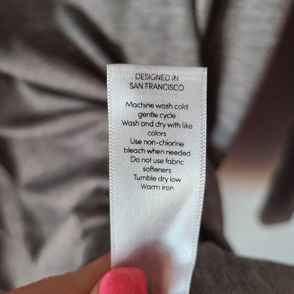Athleta US Women's Size XS Essence Hooded Tunic Long Sleeve Gray Stretch - Picture 10 of 13